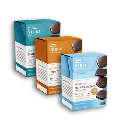 Verse Variety Pack 70% Dark Chocolate (3PK)
